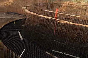 保定砼烟囱新建施工现场